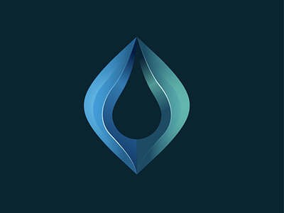 Abstract Tear Icon blue creative design graphic icon illustration illustrator logo logo mark newglue vector