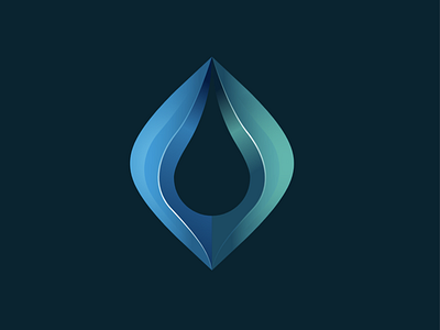 Abstract Tear Icon