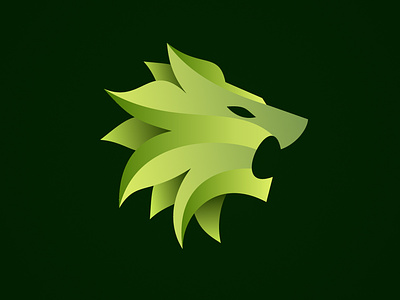 Lion Head Icon animal branding creative design graphic green icon illustration illustrator lion lion head logo logo mark newglue roar vector