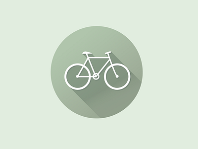 Bicycle Icon bicycle bike branding creative design graphic green icon illustration illustrator logo logo mark newglue vector