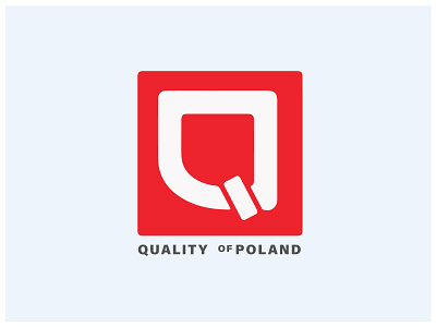 Quality of Poland logo logo design logotype poland q letter quality