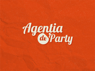 Agentia de Party identity logo orange