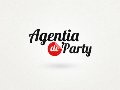 Agentia de Party logo identity orange