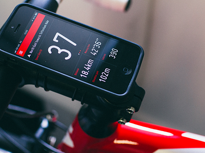 Cycling App app cycling ios iphone monitor sport ui