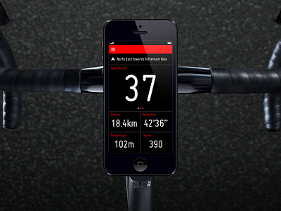 Cyclee app cycling ios iphone monitor sport ui