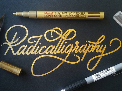 Radicalligraphy calligraphy handlettering lettering monoline radical typography