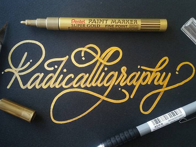 Radicalligraphy calligraphy handlettering lettering monoline radical typography