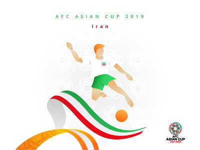 Iran in AFC CUP 2019 branding design icon illustration iran minimal ui vector web whitespace