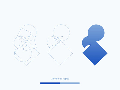 Combine Shapes design icon illustration shape vector
