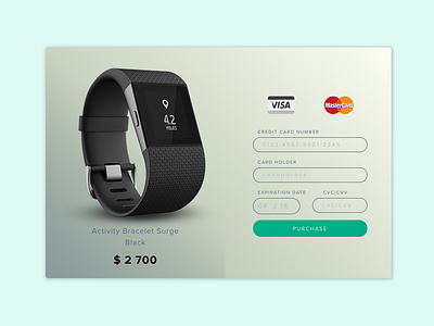 Daily UI - Credit Card Checkout checkout dailyui design fit ui ux web
