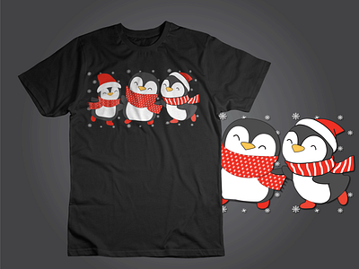 Penguin Christmas Design christmas christmas design 2022 design graphic design logo new year 2023 typography