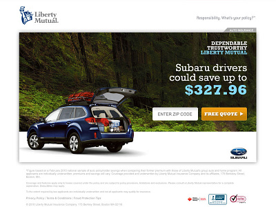 Liberty Mutual Landing Page landing page