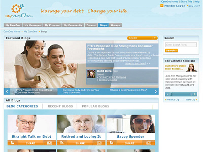 Care One Member Portal Blog Home Page