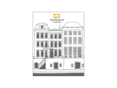 Utrecht Houses - Sandwich Stories design graphic design illustration vector vector flat illustration