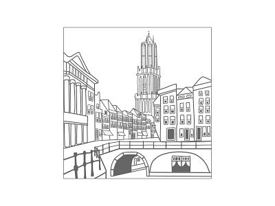 The Dom of Utrecht - Sandwich Stories design graphic design illustration vector vector flat illustration