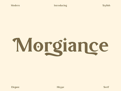 Morgiance Elegant Serif Typeface