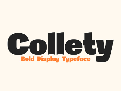Collety Bold Display Typeface