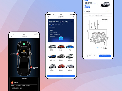 TIS-APP1 app blue board car demo design parts sgmw stoppage ui ux