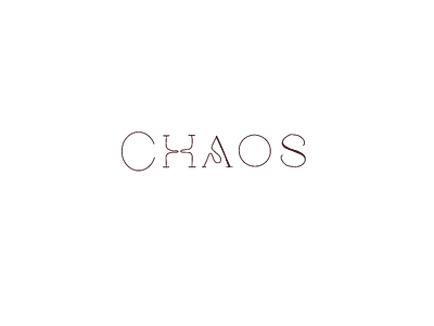 Chaos design gotik kalp yazı