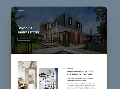 #Exploration - Landing Page for Luxury Real Estate Brokers architecture design luxury realestate startups ui web design