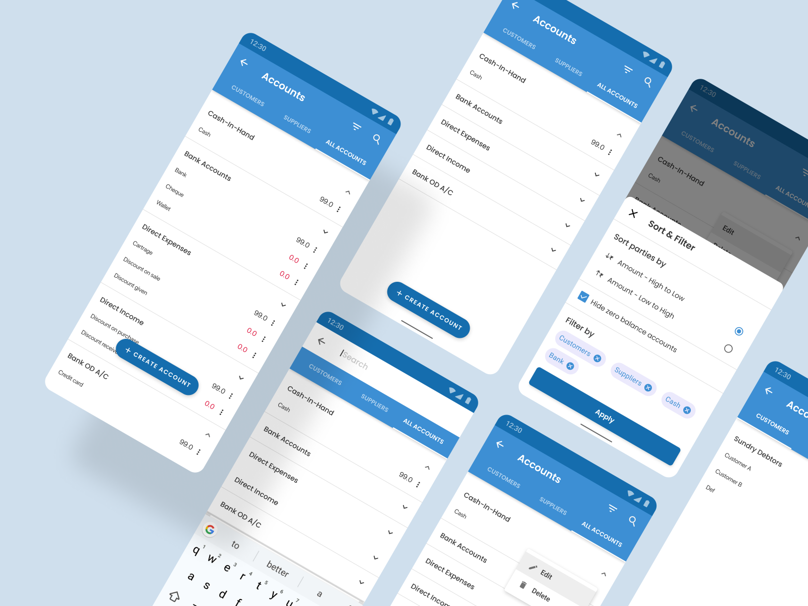 Accounting App Design by Coloristy Media on Dribbble