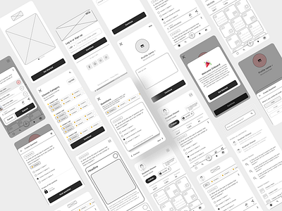 New Social Platform - App Wireframes