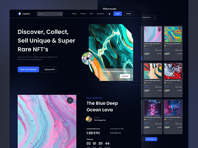 NFT Marketplace - Landing Page Design