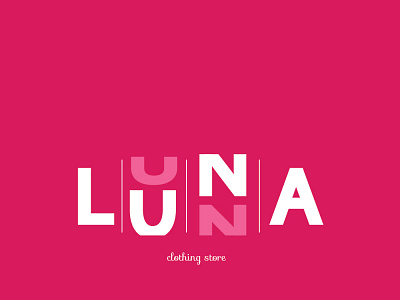 Logo for store LUNA branding graphic design logo