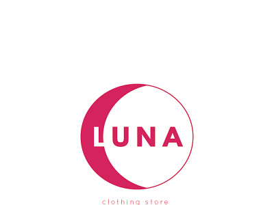 Logo 2 for store LUNA branding design graphic design illustration logo vector