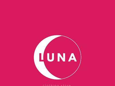 Logo 3 for store LUNA branding design graphic design illustration logo vector