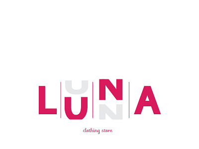 Logo 4 for store LUNA branding design graphic design illustration logo vector