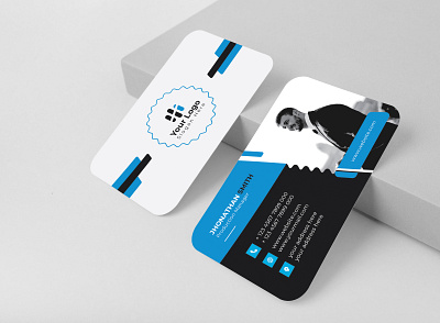 Creative Corporate Business Card Template blue branding business card clean company contact corporate corporate card design digital card document id card identity info print ready template