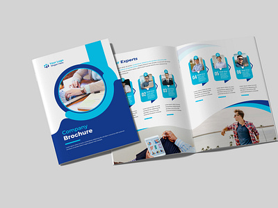 Company profile brochure template design