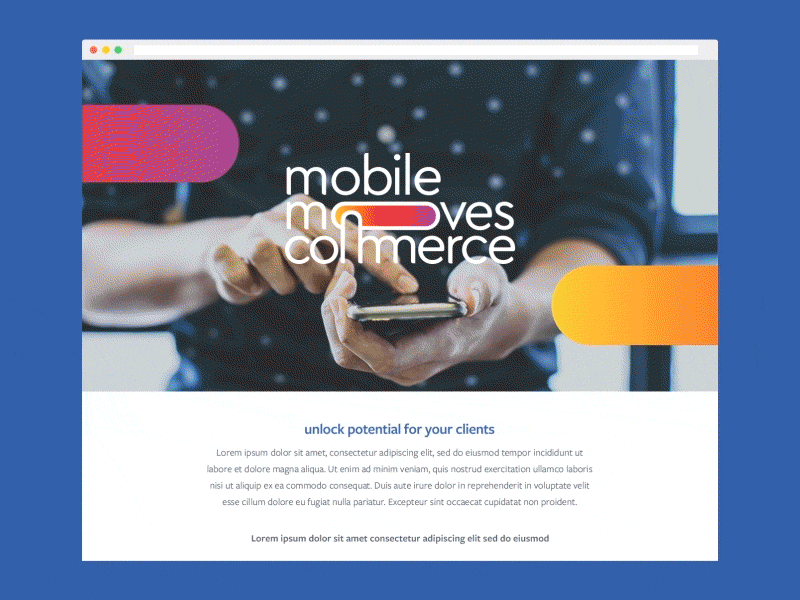 Mobile Moves Commerce Campaign Hub campaign hub digital design facebook facebook business global marketing solutions icon microsite mobile moves commerce ui ux web design