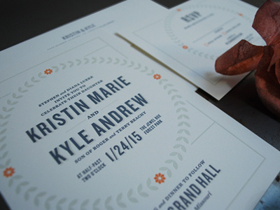 Kristin & Kyle Wedding Invite