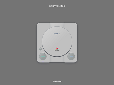 Daily UI #005 - Icon App console daily ui dailyui game icon iconapp playstation playstation1 psone ui