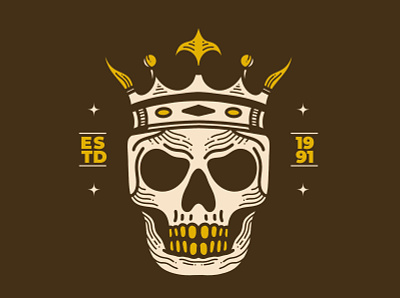 King skull adipra std adpr std art logo crown design illustration king logo skull skull art skull king skull logo vector vintage art