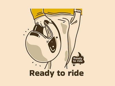 Ready to ride adipra std adpr std art logo branding design illustration logo speed vector vintage art