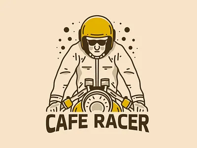 Cafe Racer adipra std adpr std art logo branding design illustration logo racer vector vintage art