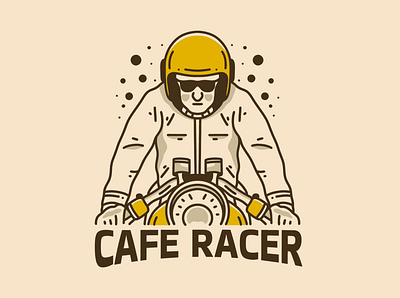 Cafe Racer adipra std adpr std art logo branding design illustration logo racer vector vintage art