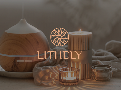 Lithely - candles & jewelry logo adobe illustrator candles logo graphic design jewelry logo logo logo design