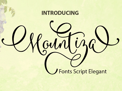 Mountiza brochure design brochure template calligraphy font custom fonts design elegant font handwriting font logo font portfolio script typography website