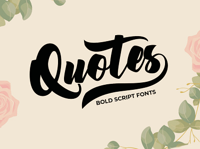 Quotes Bold Script 3d animation branding graphic design logo motion graphics ui