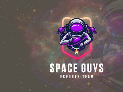 Space Guys - Logo 3d animation app branding design graphic design illustration logo oritsutechnologies ui vector