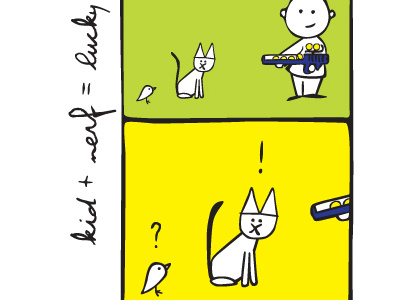 The Bird Always Dies bird cat illustration impending death web comic