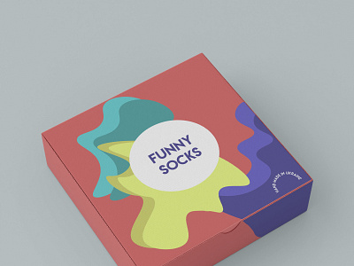 packing box for socks branding graphic design logo ui