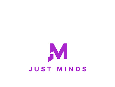 Just Minds logo graphic design illustration typography vector