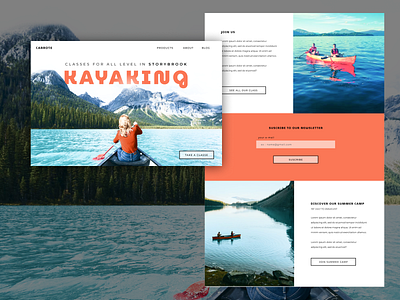 Web Design for Kayaking branding design graphic design ui ux