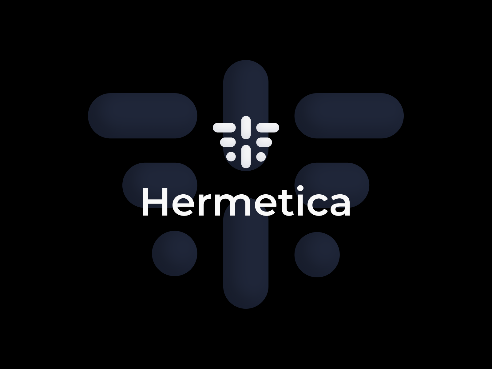 Logo for Hermetica (Dark Background) by SpectrumWise on Dribbble