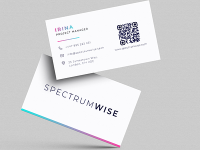 Business Cards for Spectrumwise (Version 2) branding design graphic design illustration logo ui ux